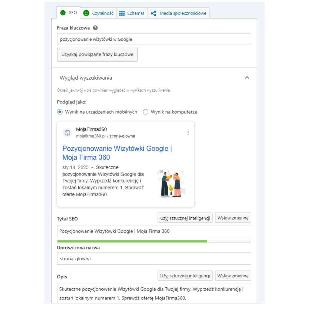pozycjonowanie grafika